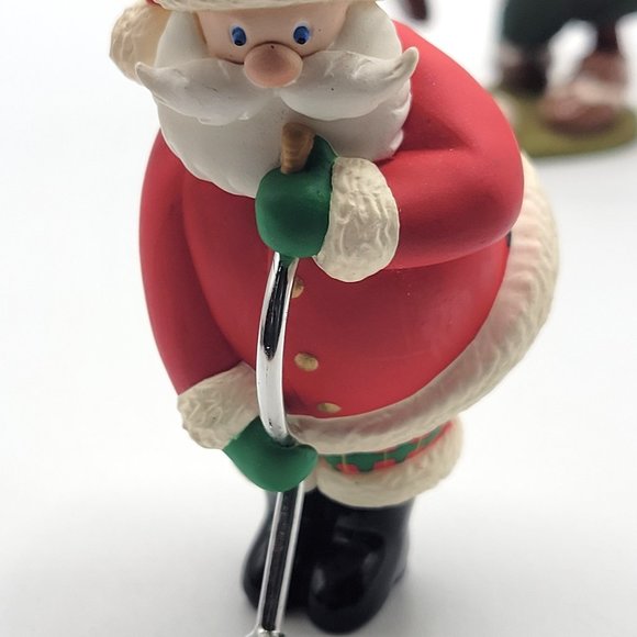 Hallmark Christmas Ornaments 4 Golfers Santa Moose Gopher Mouse 1999 2003  2005 - Picture 3 of 15